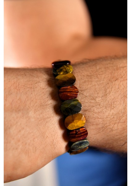 Kaplangözü Multi Özel Kesim Doğal Taş Unisex Bileklik fırsatları