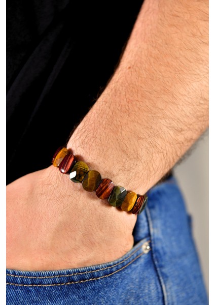 Kaplangözü Multi Özel Kesim Doğal Taş Unisex Bileklik indirimleri