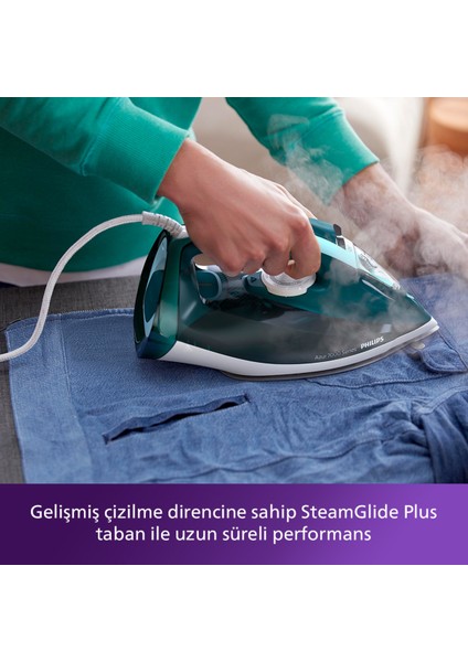 Yüksek Güçlü Kompakt Buharlı Ütü, 250 G Şok Buhar, Katlanabilir, 7000 Serisi fırsatları