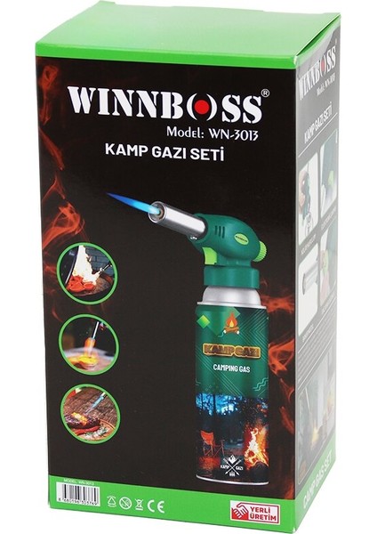 2pcs Profesyonel Pürmüz Seti Pürmüz Torch Çakmak Başlık - Kamp Gazı 400ML (5313)