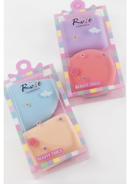 shop 2 Adet Karışık Makyaj Süngeri-Renkli fırsatları