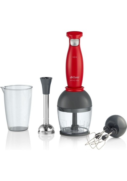 Kırmızı El Blender Seti, Güçlü ve Çok Amaçlı, Pratik ve Şık Tasarım fiyatları