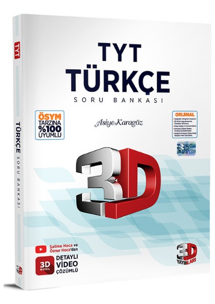 3D 2026 Tyt Türkçe Soru Bankası ve ve 20X35 Paragraf Deneme (2 Kitap) +1 Tyt Deneme Hediyeli fiyatları