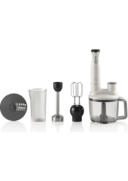 Beyaz 1500W Güçlü ve Şık Çok Amaçlı Blender Seti
