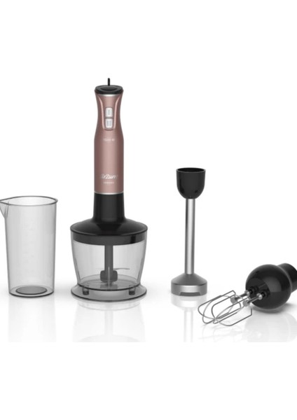 1500W El Blender Seti, Pembe, Çok Fonksiyonlu, Pratik ve Şık Tasarım