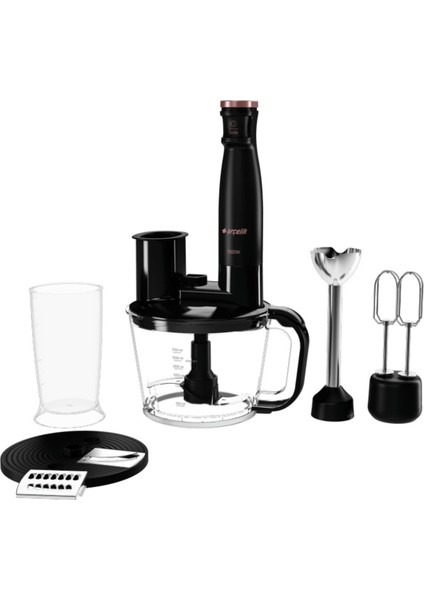 1500W 1750ML Siyah Blender Seti, Güçlü ve Şık Mutfak Cihazı