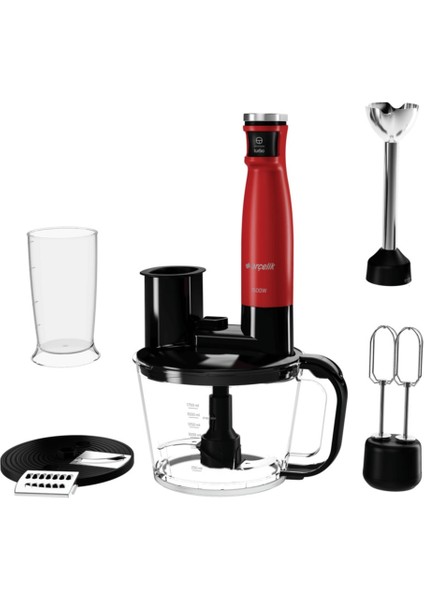 Kırmızı ve Beyaz Renkli El Blender Seti, Pratik Mutfak Yardımcısı modelleri
