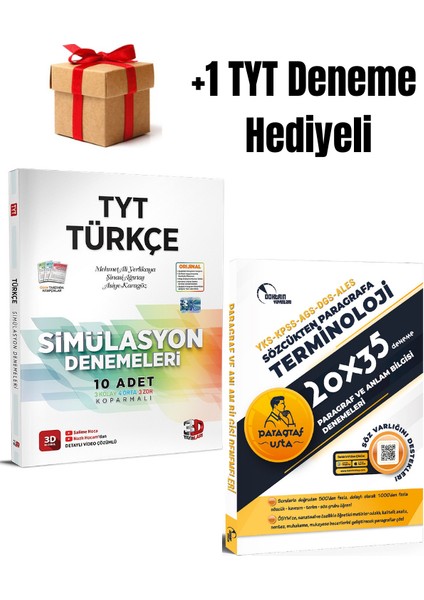 3D Yayınları 2026 Tyt Türkçe Deneme ve ve 20X35 Paragraf Deneme +1 Tyt Deneme Hediyeli
