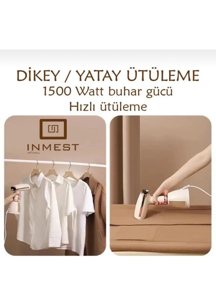 Dikey Buharlı El Ütüsü, Kumaş ve Perde Için Pratik ve Etkili Temizlik Aracı