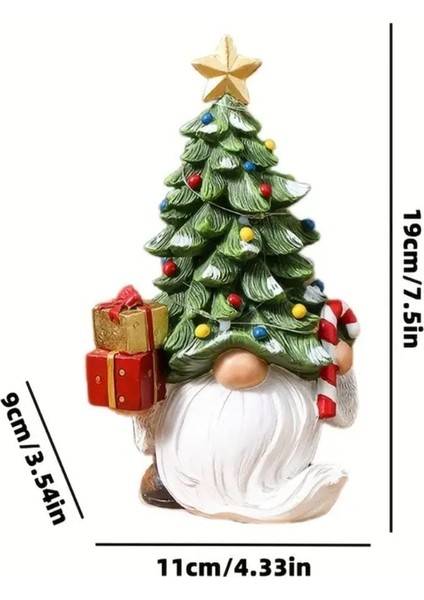 Kış Masası Noel Ağacı Süslemeleri Iç Mekan Ev Dekorasyonu Noel Babalı Çam Ağacı fırsatları