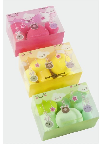 shop 6 Adet Yumurta Makyaj Süngeri-Renkli fırsatları