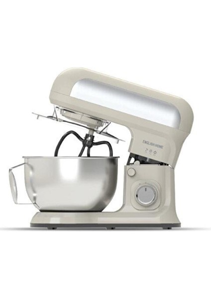 5.5l Bej-Krom Metalik Stand Mikser, Şık ve Dayanıklı Tasarım