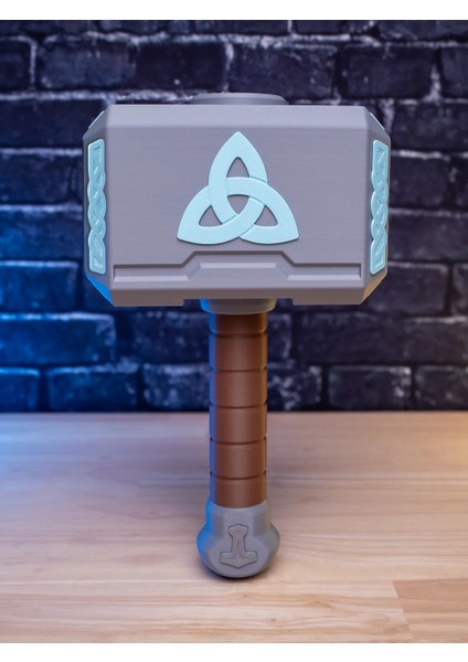 Thor Mjolnir Dekoratif Çekici | Marvel Koleksiyonluk ve Cosplay Aksesuarı