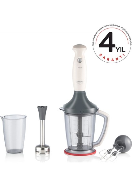 El Blender Seti, Beyaz, Kolay Kullanım ve Temizlik, Çok Amaçlı Mutfak Aleti fırsatları