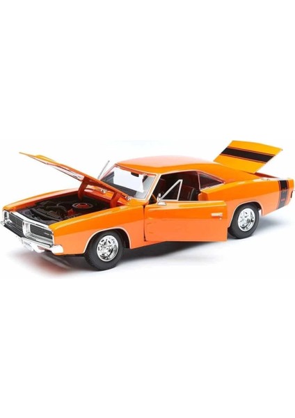 Maıs 31387 1969 Dodge Charger Rt 1: 18 model Araba -Necotoys modelleri
