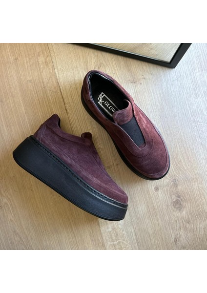 Hakiki Deri Önü Bant Detaylı Sneakers