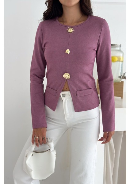 Kadın Düğme Detaylı Cepli Bluz – Karakterli & Modern Stil modelleri