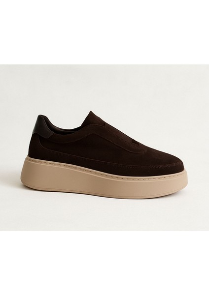 Hakiki Deri Önü Bant Detaylı Sneakers