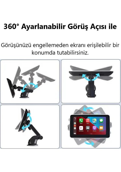 Cp-8 Carplay 7 Inch Ekran Tak Çal. | Kablsz. Carplay | Dok. IPS Ekran | Park Kam. | Yol Kaydı fiyatları
