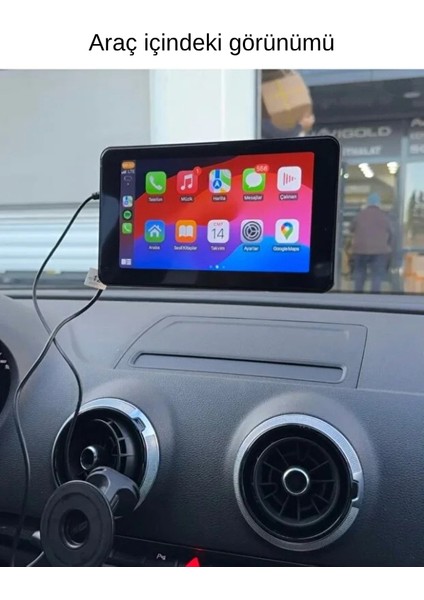 Cp-8 Carplay 7 Inch Ekran Tak Çal. | Kablsz. Carplay | Dok. IPS Ekran | Park Kam. | Yol Kaydı
