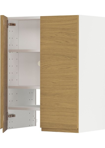 Aspiratör Dolabı, Voxtorp Meşe Görünümlü, 60X80 Cm, 2 Kapaklı