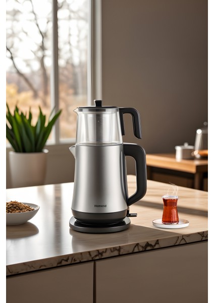 Bordo Inox Çay Makinesi - Şık ve Kullanışlı Çay Demleme Cihazı fiyatları