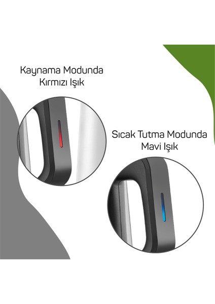 Şık Inox Çay Makinesi 1800W, Hızlı ve Kolay Demleme Özelliği