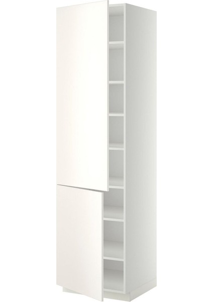 Mutfak Boy Dolabı, Veddınge Beyaz, 60X60X220 cm