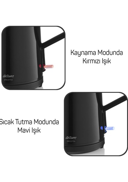 Pratik ve Şık Çay Makinesi, 1650W, Siyah Renk, Hızlı Demleme, Kolay Kullanım indirimleri