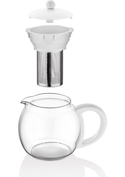 Cam Demlikli 2,5 Lt Elektrikli Semaver ve Çay Makinesi, Beyaz Renginde modelleri