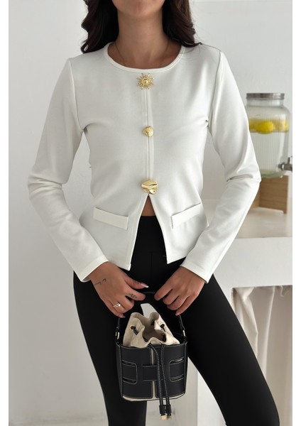 Kadın Düğme Detaylı Cepli Bluz – Karakterli & Modern Stil modelleri
