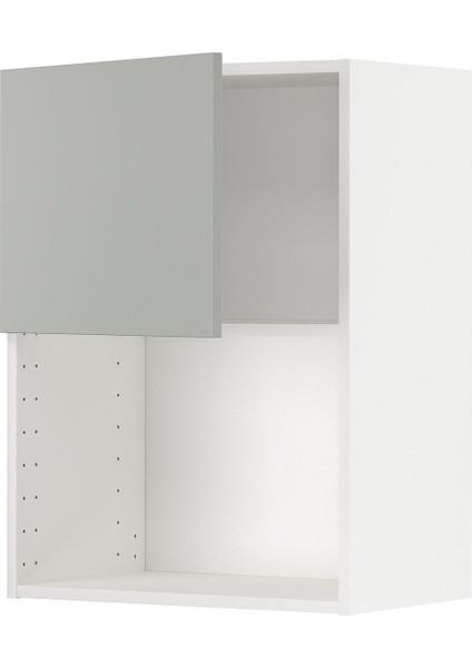 Ankastre Mikrodalga Fırın Duvar Dolabı, Havstorp Açık Gri, 60X80 cm