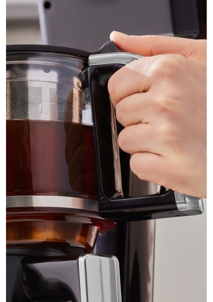 4'ü 1 Arada Akıllı Çay Makinesi, Siyah Krom, Pratik ve Şık Tasarım modelleri