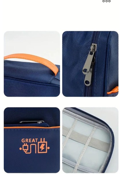 Çok Bölmeli Büyük Boy Elektronik Cihaz ve Kablo Düzenleyi Taşınabilir Seyahat Çantası fırsatları