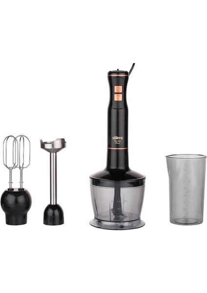 El Blender Seti Siyah ve Bakır, Şık ve Kullanışlı Mutfak Aleti