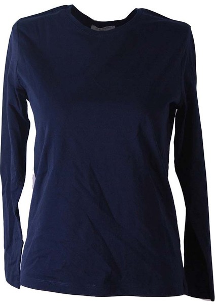 Uzun Kollu Basic Lacivert Kadın Bluz 26KST8000001