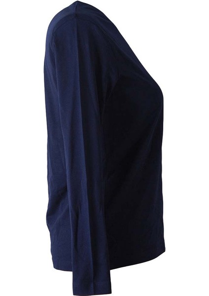 Uzun Kollu Basic Lacivert Kadın Bluz 26KST8000001 fiyatları