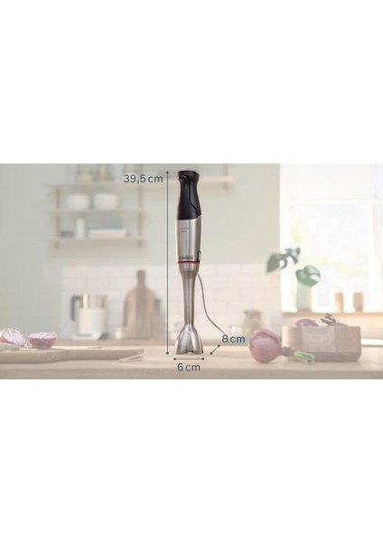 Metalik Ergonomik El Blenderi MSM6M810, Güçlü ve Şık Tasarım indirimleri