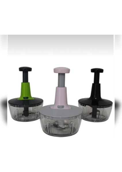 Çelik Bıçaklı Basmalı El Rondosu ve Rende, Siyah, Pratik Kesme ve Doğrama Aracı