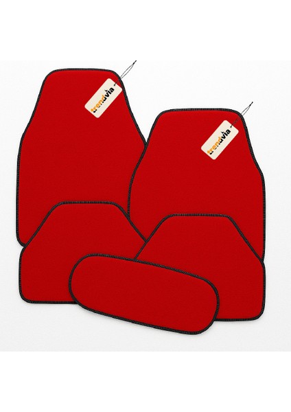 Araba Halı Paspas Takımı 5’li – Kaymaz Tabanlı Araç Halı Paspas Seti