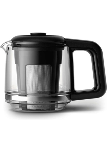 1700 W Cam Demlikli Çay Makinesi, Siyah, Şık ve Kullanışlı Essential Series Collection