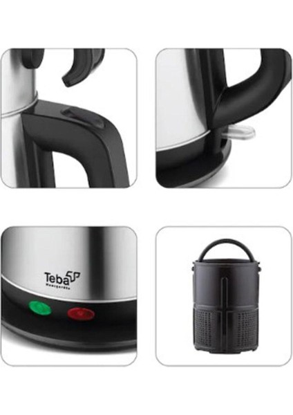 Elektrikli Çelik Çay Makinesi 1.8 Lt Su, 0.8 Lt Demlik, Çok Renkli modelleri