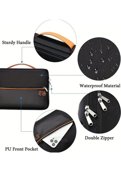 Çok Bölmeli Büyük Boy Elektronik Cihaz ve Kablo Düzenleyi Taşınabilir Seyahat Çantası modelleri
