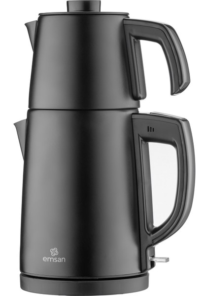 Pratik ve Şık Siyah Çay Makinesi, Kolay Kullanım ve Modern Tasarım