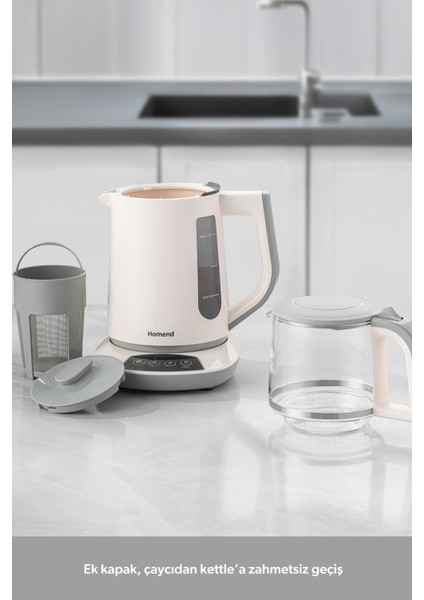 Konuşan Çay Makinesi, Beyaz, 1757H, Hızlı ve Kolay Çay Demleme fırsatları