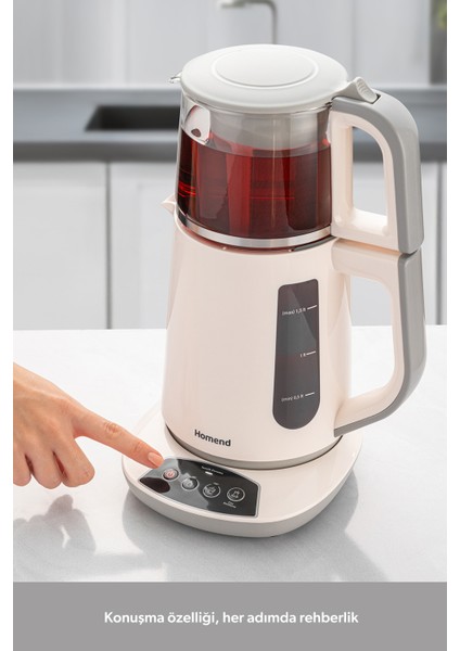 Konuşan Çay Makinesi, Beyaz, 1757H, Hızlı ve Kolay Çay Demleme indirimleri