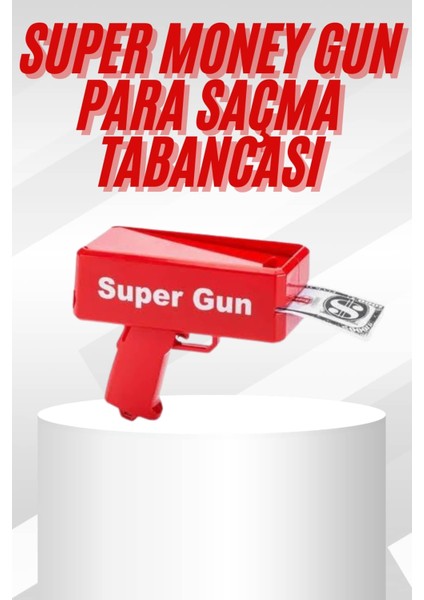 Msa-Shop Çocuklara Özel Eğlenceli Para Saçma Makinası Parti Oyuncağı Kırmızı