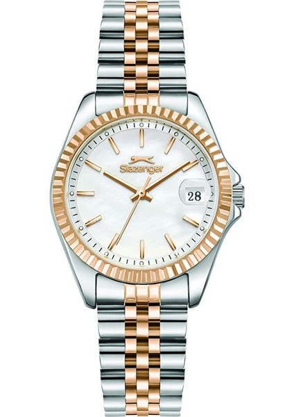 SL.09.2472.3.02 Kadın Kol Saati | Rose Gold & Çelik 32 mm Takvimli Klasik Şıklık