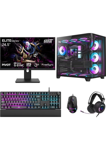 DRx7900 Ryzen 9 9950X 32GB DDR5 2TB GEN4 NVMe 16GB RTX5070Ti 24.5 İnç 500Hz 1ms Oyuncu Hazır Sistem