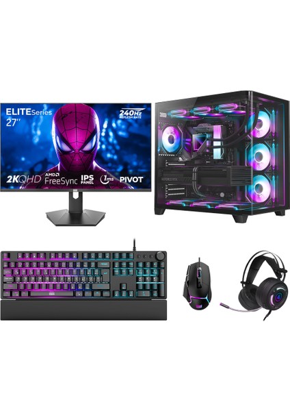 DRx7894 Ryzen 7 9800X3D 32GB DDR5 2TB GEN4 NVMe 16GB RTX5070Ti 27 İnç 240Hz 1ms QHD Oyuncu Hazır Sistem